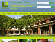 Tablet Screenshot of domaineduthore.com